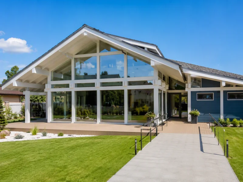Фото: Одноэтажный фахверковый дом