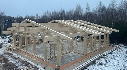 Одноэтажный фахверк в Подмосковье